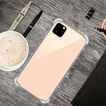 iPhone 16 Pro Max Cover - Soft 4D Design Shockproof Silicone Transparent Clear Camera Protection Case