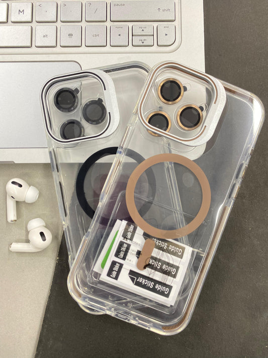 iPhone 16 Pro Max MagSafe Protective Case Set stand with camera
