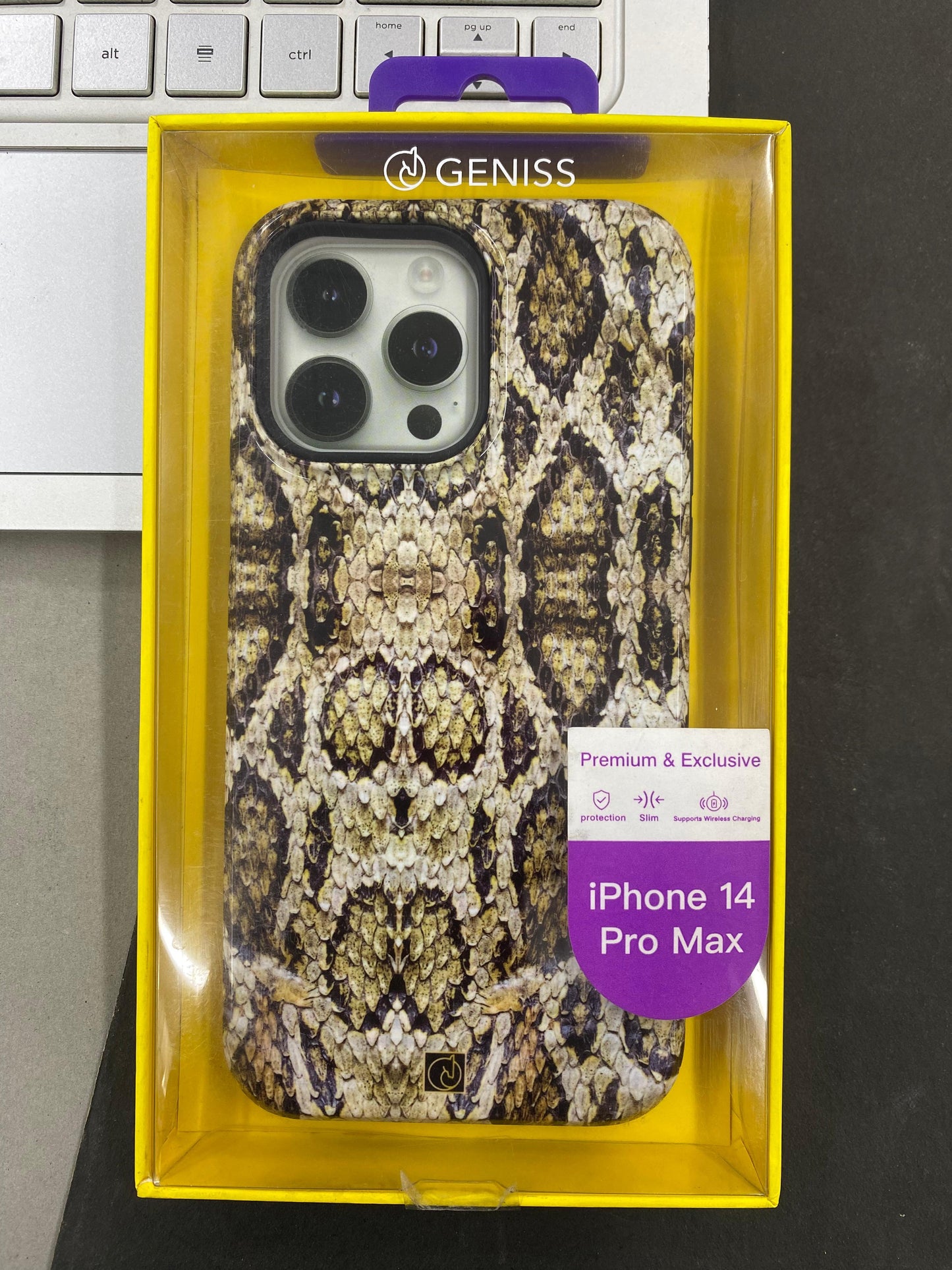GENISS Premium Leopard Case for iPhone 14 Pro Max