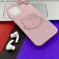 7 plus to 16 pro max iPhone case with Hello Kitty design - Black and sparkly material