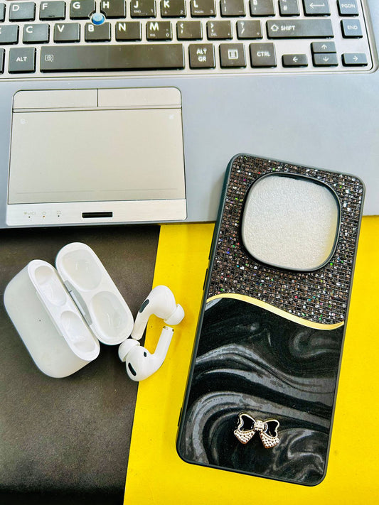 FANCY BUTTERFLY STONE CASE  SAMSUNG TECNO REDMI